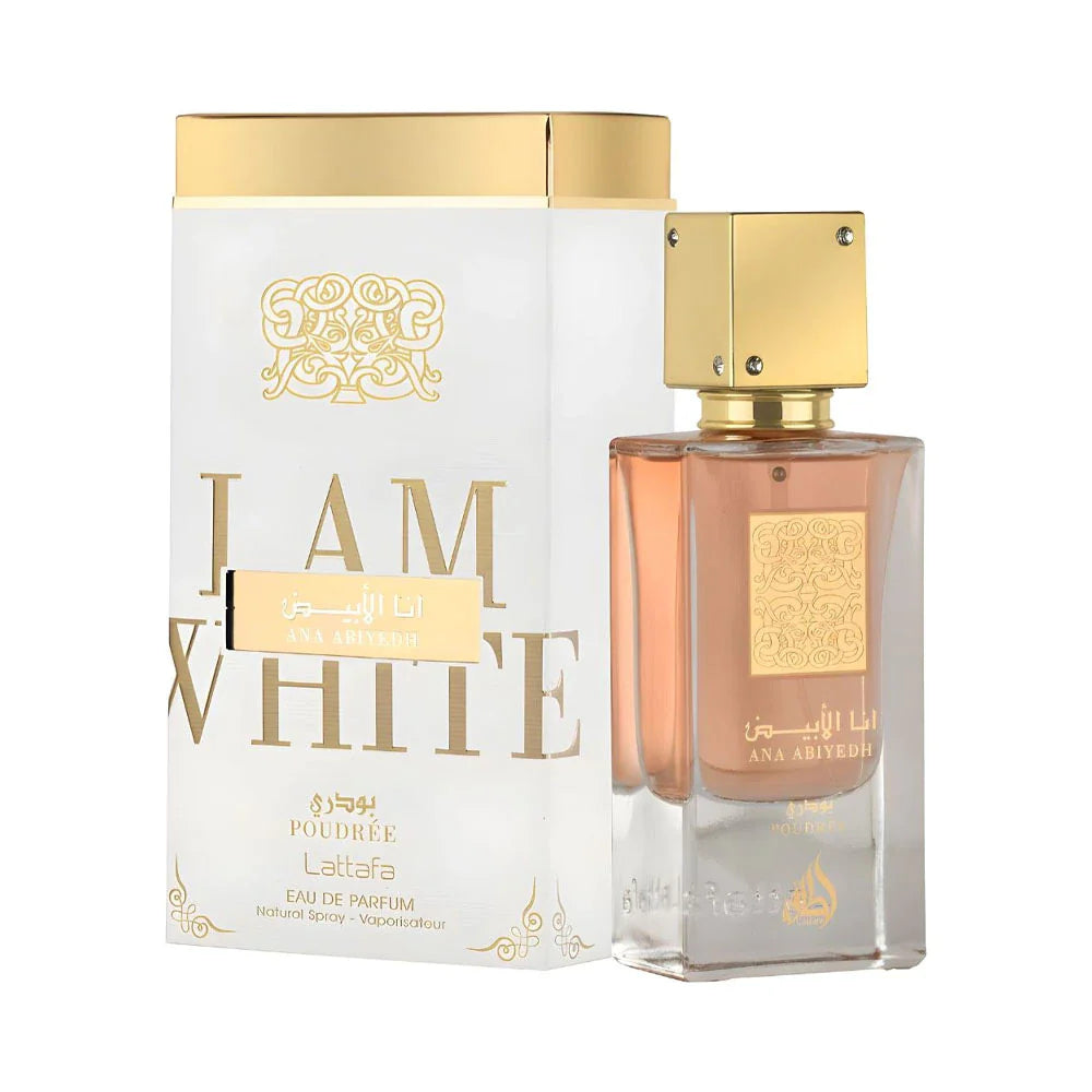 Perfume Lattafa Ana Abiyedh Poudrée EDP Feminino 60ml