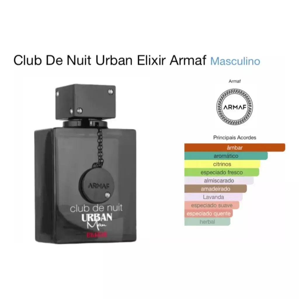 Perfume Arabe Original Armaf Club De Nuit Urban Max Elixir Musculino EDP 100ml