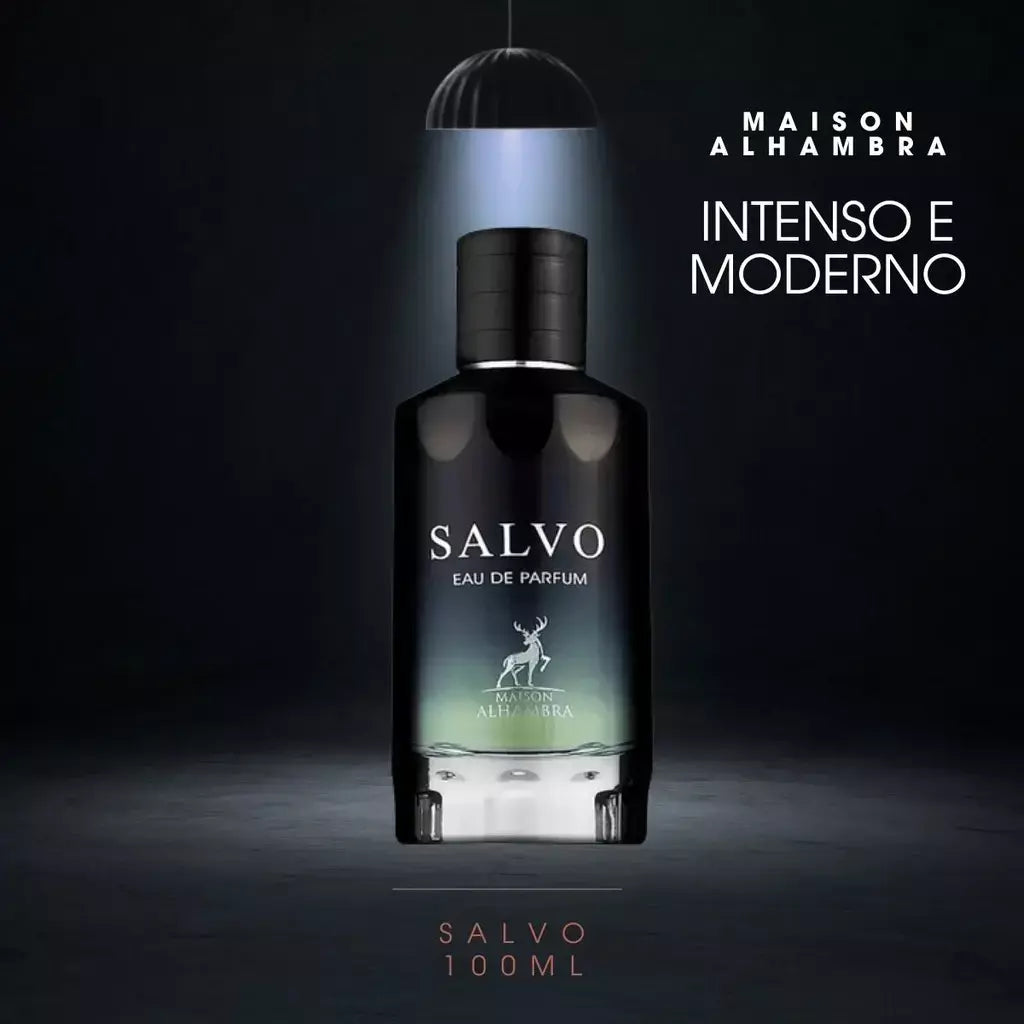 Perfume Árabe Salvo Intense Maison Alhambra Masculino 100ml Eau de Parfum Original